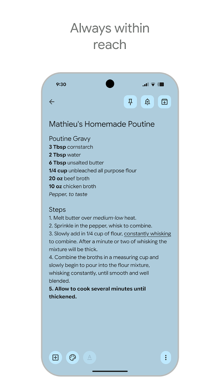 Google Keep - Notes and lists screenshot