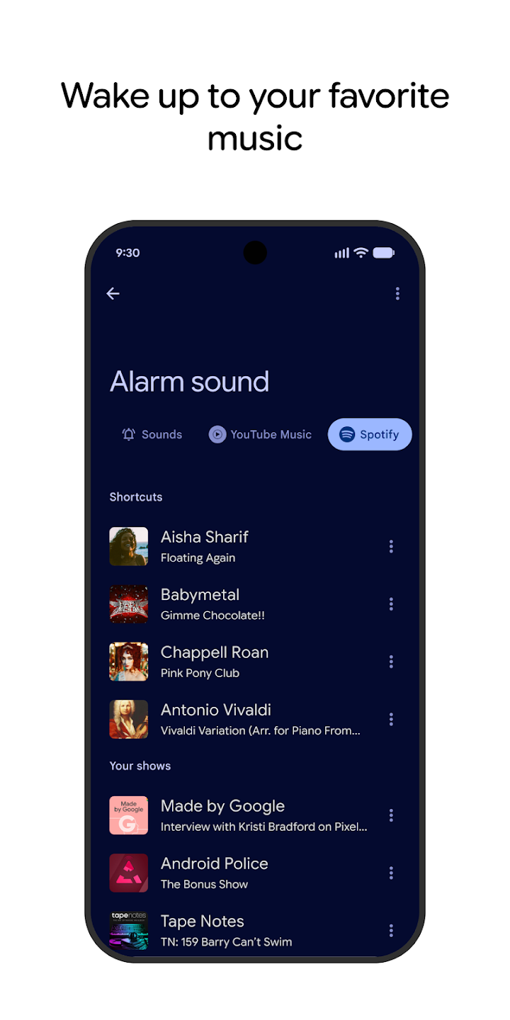 Clock screenshot