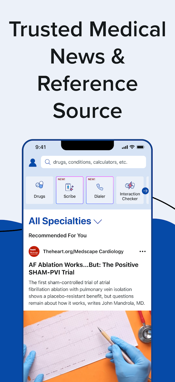 Medscape screenshot