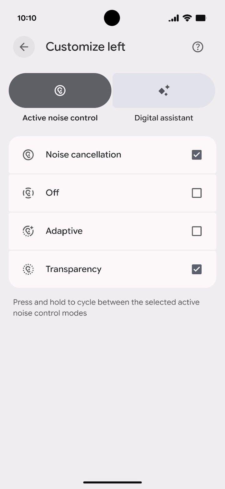 Google Pixel Buds screenshot