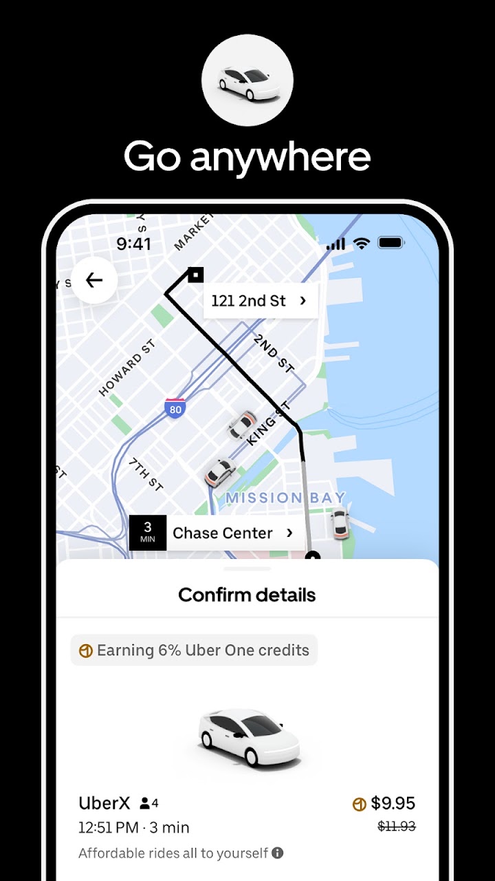 Uber: Rides, eats, hotels screenshot